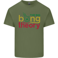 The Big Bong Theory Funny Weed Cannabis Mens Cotton T-Shirt Tee Top Military Green