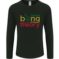 The Big Bong Theory Funny Weed Cannabis Mens Long Sleeve T-Shirt Black