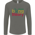 The Big Bong Theory Funny Weed Cannabis Mens Long Sleeve T-Shirt Charcoal