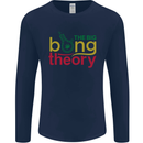 The Big Bong Theory Funny Weed Cannabis Mens Long Sleeve T-Shirt Navy Blue