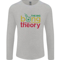 The Big Bong Theory Funny Weed Cannabis Mens Long Sleeve T-Shirt Sports Grey