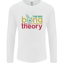 The Big Bong Theory Funny Weed Cannabis Mens Long Sleeve T-Shirt White