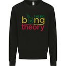 The Big Bong Theory Funny Weed Cannabis Mens Sweatshirt Jumper Black