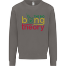 The Big Bong Theory Funny Weed Cannabis Mens Sweatshirt Jumper Charcoal