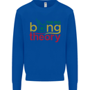 The Big Bong Theory Funny Weed Cannabis Mens Sweatshirt Jumper Royal Blue