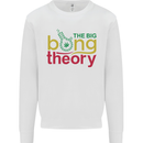 The Big Bong Theory Funny Weed Cannabis Mens Sweatshirt Jumper White