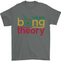 The Big Bong Theory Funny Weed Cannabis Mens T-Shirt Cotton Gildan Charcoal