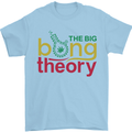 The Big Bong Theory Funny Weed Cannabis Mens T-Shirt Cotton Gildan Light Blue