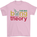 The Big Bong Theory Funny Weed Cannabis Mens T-Shirt Cotton Gildan Light Pink