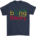 The Big Bong Theory Funny Weed Cannabis Mens T-Shirt Cotton Gildan Navy Blue
