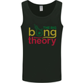 The Big Bong Theory Funny Weed Cannabis Mens Vest Tank Top Black