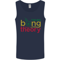 The Big Bong Theory Funny Weed Cannabis Mens Vest Tank Top Navy Blue