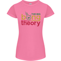 The Big Bong Theory Funny Weed Cannabis Womens Petite Cut T-Shirt Azalea