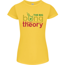 The Big Bong Theory Funny Weed Cannabis Womens Petite Cut T-Shirt Yellow