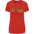The Big Bong Theory Funny Weed Cannabis Womens Wider Cut T-Shirt Red