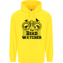 The Bird Watcher Watching Funny Childrens Kids Hoodie Yellow