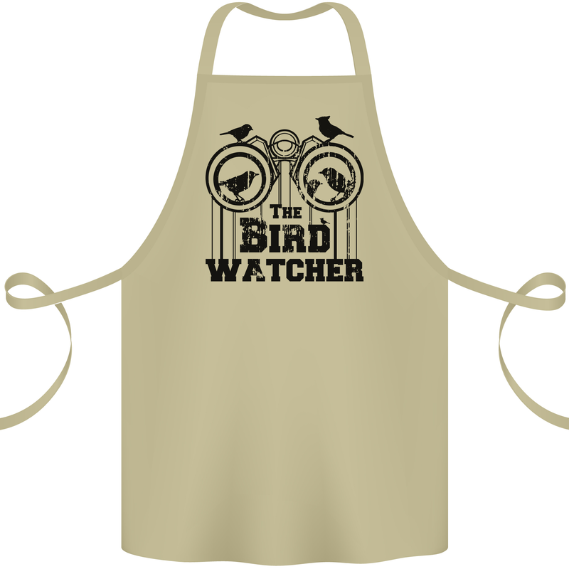 The Bird Watcher Watching Funny Cotton Apron 100% Organic Khaki