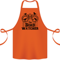 The Bird Watcher Watching Funny Cotton Apron 100% Organic Orange