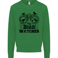 The Bird Watcher Watching Funny Kids Sweatshirt Jumper Irish Green