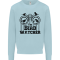 The Bird Watcher Watching Funny Kids Sweatshirt Jumper Light Blue