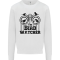 The Bird Watcher Watching Funny Kids Sweatshirt Jumper White