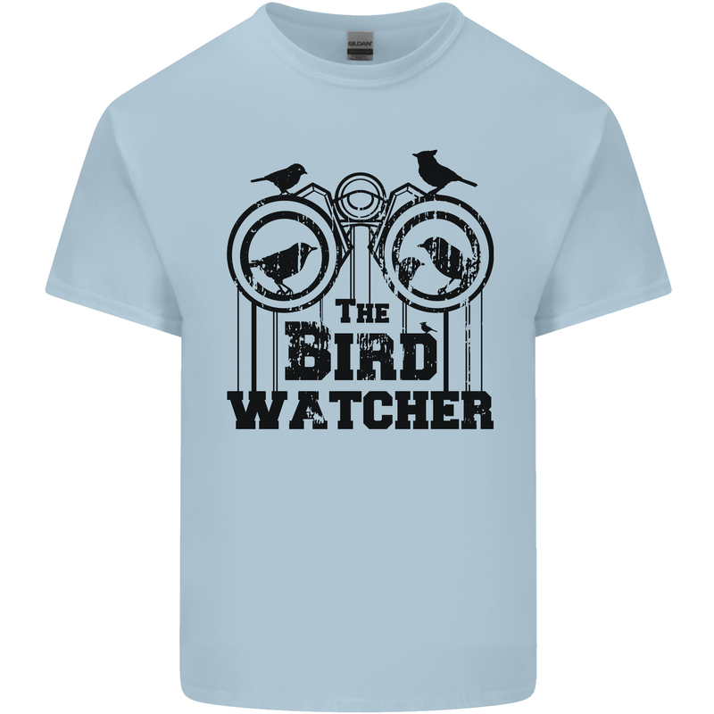 The Bird Watcher Watching Funny Mens Cotton T-Shirt Tee Top Light Blue