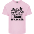 The Bird Watcher Watching Funny Mens Cotton T-Shirt Tee Top Light Pink