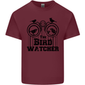 The Bird Watcher Watching Funny Mens Cotton T-Shirt Tee Top Maroon