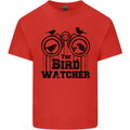 The Bird Watcher Watching Funny Mens Cotton T-Shirt Tee Top Red