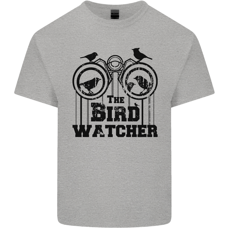 The Bird Watcher Watching Funny Mens Cotton T-Shirt Tee Top Sports Grey