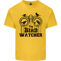 The Bird Watcher Watching Funny Mens Cotton T-Shirt Tee Top Yellow