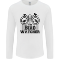 The Bird Watcher Watching Funny Mens Long Sleeve T-Shirt White