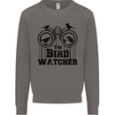 The Bird Watcher Watching Funny Mens Sweatshirt Jumper Charcoal