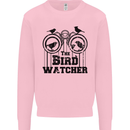 The Bird Watcher Watching Funny Mens Sweatshirt Jumper Light Pink