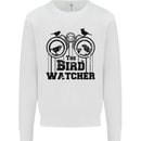 The Bird Watcher Watching Funny Mens Sweatshirt Jumper White
