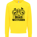 The Bird Watcher Watching Funny Mens Sweatshirt Jumper Yellow