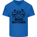 The Bird Watcher Watching Funny Mens V-Neck Cotton T-Shirt Royal Blue