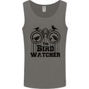 The Bird Watcher Watching Funny Mens Vest Tank Top Charcoal