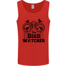 The Bird Watcher Watching Funny Mens Vest Tank Top Red