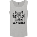 The Bird Watcher Watching Funny Mens Vest Tank Top Sports Grey