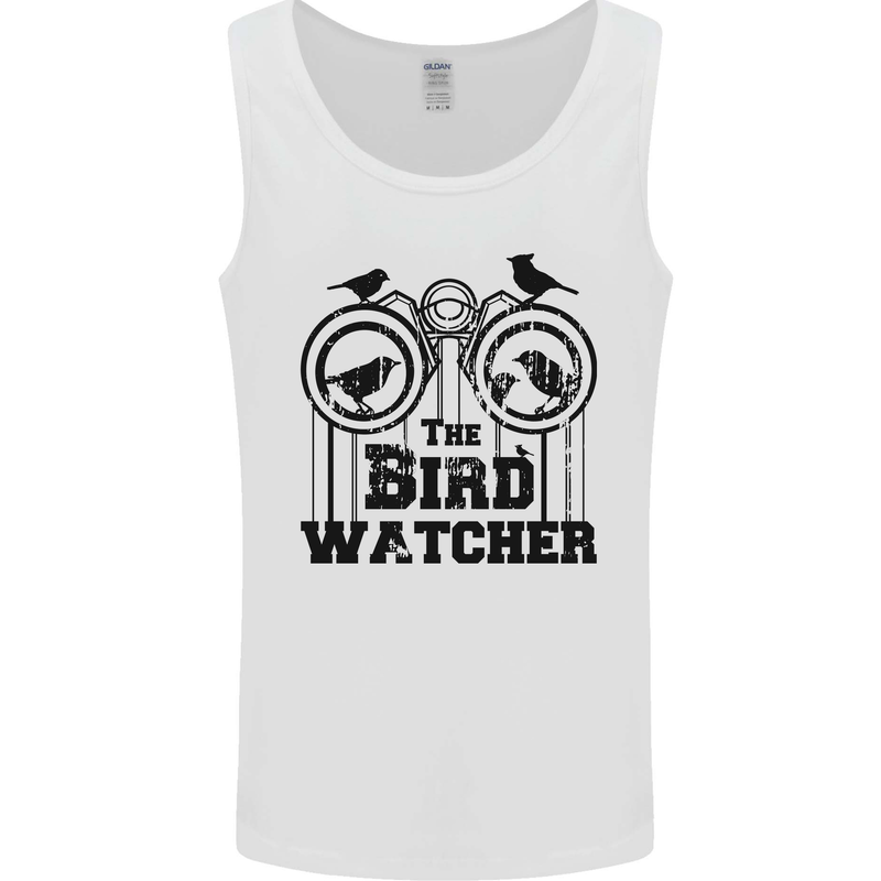 The Bird Watcher Watching Funny Mens Vest Tank Top White