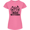The Bird Watcher Watching Funny Womens Petite Cut T-Shirt Azalea