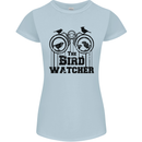 The Bird Watcher Watching Funny Womens Petite Cut T-Shirt Light Blue