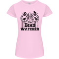 The Bird Watcher Watching Funny Womens Petite Cut T-Shirt Light Pink
