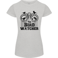 The Bird Watcher Watching Funny Womens Petite Cut T-Shirt Sports Grey