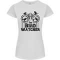 The Bird Watcher Watching Funny Womens Petite Cut T-Shirt White