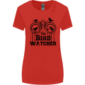 The Bird Watcher Watching Funny Womens Wider Cut T-Shirt Red