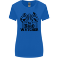 The Bird Watcher Watching Funny Womens Wider Cut T-Shirt Royal Blue