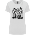 The Bird Watcher Watching Funny Womens Wider Cut T-Shirt White