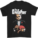 The Cat Father Funny Parody Mens T-Shirt 100% Cotton Black
